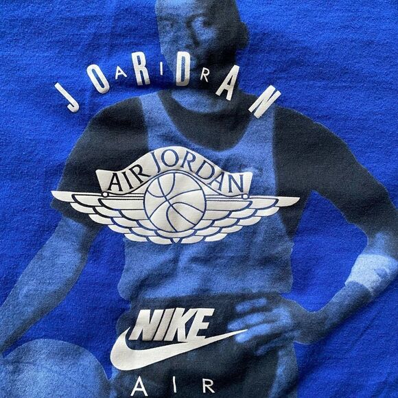 Air Jordan Nike Air Flight T-shirt Boys Size Small Blue - Picture 6 of 9